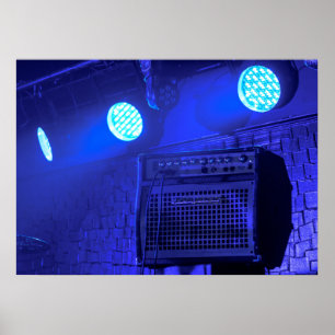 Blaues Ampere Poster