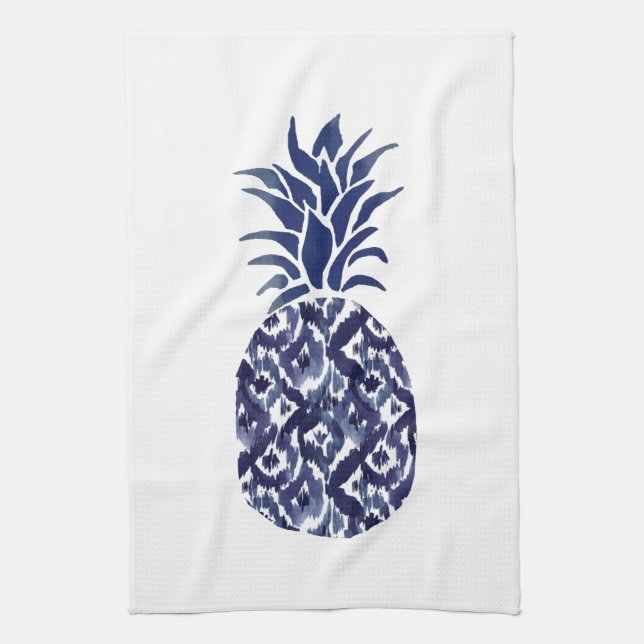 blaues Ananas Küchentuch (Vertikal)