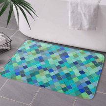 Blaues Aqua-Marokkanisches Mosaikmuster