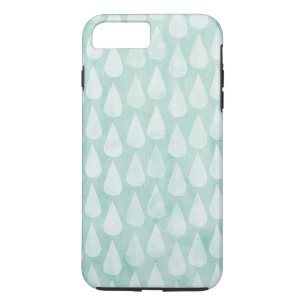 Blaues/Aquamarines Wasserfarbenrädropusmuster Case-Mate iPhone Hülle