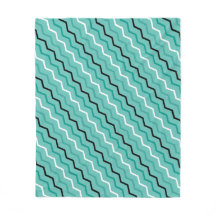Blaues Aquamarines ZigZag Diagonal Stripe Geometry