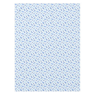 Blaues Aquarell beschmutzt Tischdecke 52" x 70"