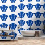 Blaues Art Deco Design Tapete<br><div class="desc">Tapete blaue Deko-Design, das mit jedem beliebigen Text angepasst werden kann. Wenn Sie Hilfe bei der Anpassung benötigen, kontaktieren Sie uns über den Link auf dieser Seite. Deko-Tapete in blauer Farbe</div>