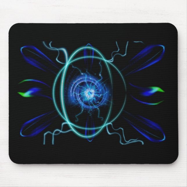 Blaues Atom Mousepad (Vorne)