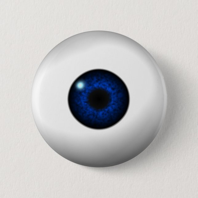 blaues Auge Button (Vorderseite)