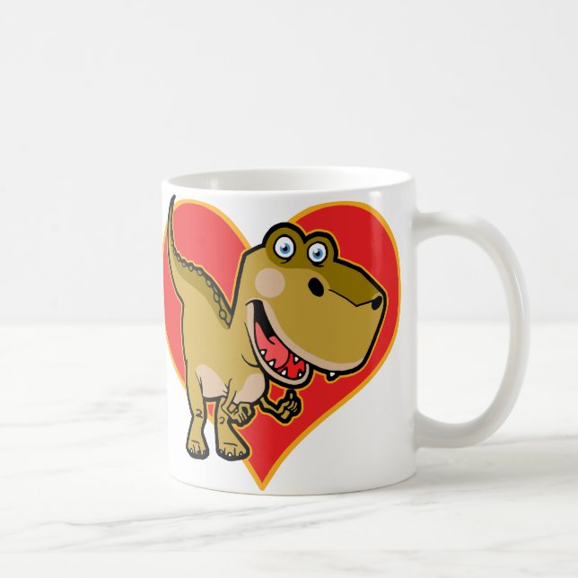 Blaues Auge Dino Kaffeetasse (Rechts)