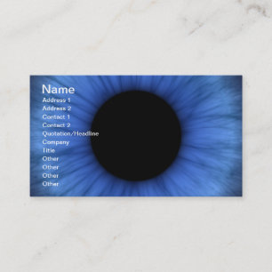 blaues Auge ist niedlich Visitenkarte