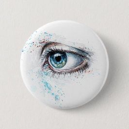 Blaues Auge (Traurigkeit, Beileid und Depression) Button
