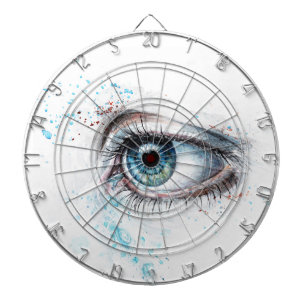Blaues Auge (Traurigkeit, Beileid und Depression) Dartscheibe