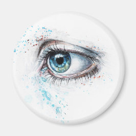 Blaues Auge (Traurigkeit, Beileid und Depression) Magnet