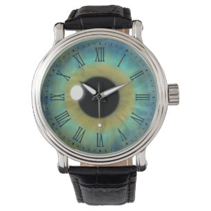 Blaues Augen-Iris-Augapfel-coole kundenspezifische Armbanduhr