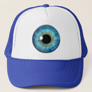 Blaues Augen-Iris-coole Truckerkappe