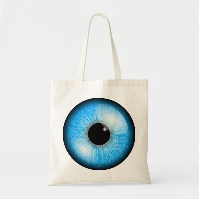 Blaues Augen-Taschen-Tasche Tragetasche (Vorne)