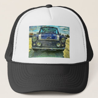 Blaues Austin Mini Truckerkappe