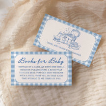 Blaues Baby Q BBQ Baby Shower Bücher für Baby