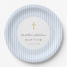 Blaues Baby-Taufpapier 
