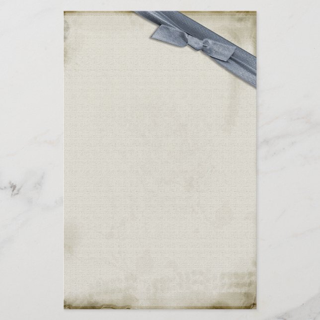 Blaues Band-Briefpapier Briefpapier (Vorderseite)