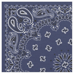 Blaues Bandana-Gewebe Stoff
