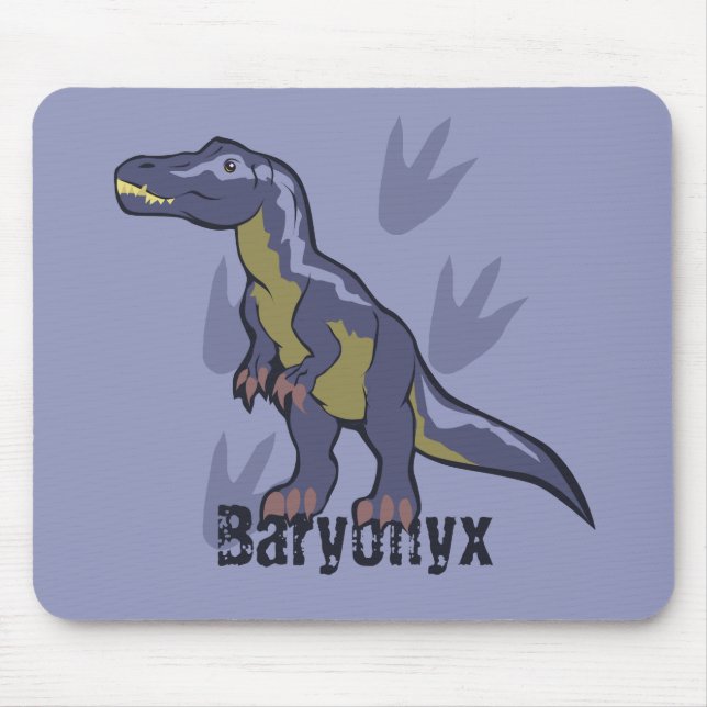 Blaues Baryonyx Mousepad (Vorne)