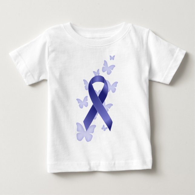 Blaues Bewusstseins-Band Baby T-shirt (Vorderseite)