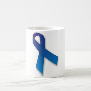 Blaues Bewusstseins-und Erinnerungs-Band Kaffeetasse
