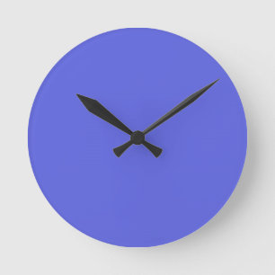 blaues Bild Runde Wanduhr