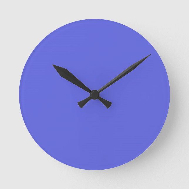 blaues Bild Runde Wanduhr (Vorderseite)