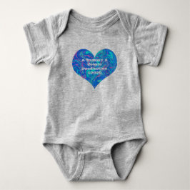 Blaues Blegum abstraktes Design Baby Strampler