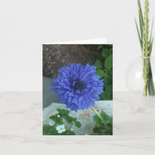 Blaues Blume notecard Karte