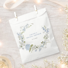 Blaues Blumendraht-Brautparty Geschenktütchen