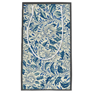 Blaues Blumenmuster Antikes asiatisches Design Kleine Geschenktüte