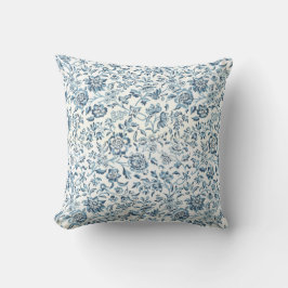 Blaues Blumethrow-Kissen Kissen