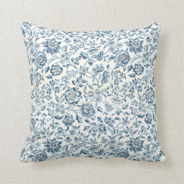 Blaues Blumethrow-Kissen Kissen