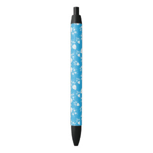 Blaues Blütenherz mit Blume Kugelschreiber