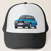Blaues BMW 3 Reihe (E30)