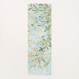 Blaues botanisches yogamatte