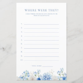 Blaues Brautparty mit Blumenbögen, wo sie waren