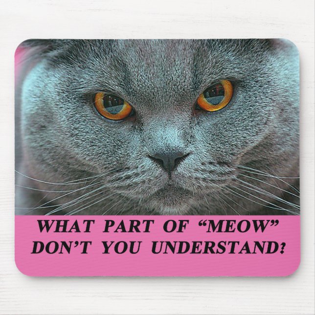 Blaues britisches Shorthair mousepad (Vorne)