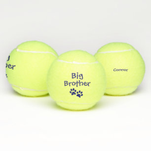 Blaues Bruder-Schoßhund-Katzen-Spielzeug mit Name Tennisbälle