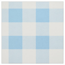 Blaues Büffel-Karo-Muster Stoff