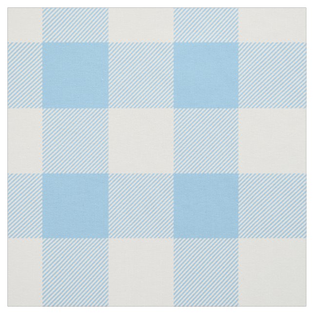 Blaues Büffel-Karo-Muster Stoff (Muster)