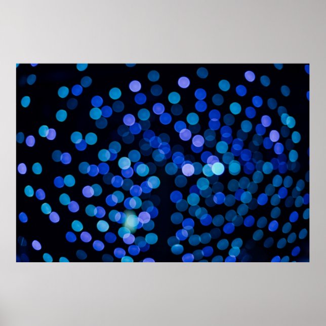 Blaues Bukh-Licht Poster (Vorne)