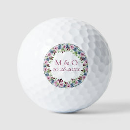 Blaues Burgund Wein Blumenzwiebeln Golfball