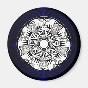 'Blaues Burst Magnet