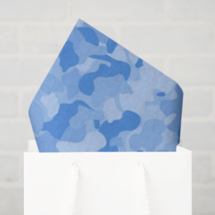 Blaues Camouflagen-Baby-Hygienepapier Seidenpapier