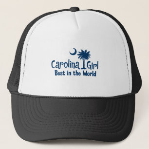 Blaues Carolina-Mädchen am besten in der Welt Truckerkappe
