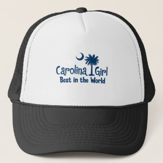 Blaues Carolina-Mädchen am besten in der Welt Truckerkappe