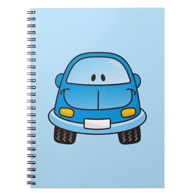 Blaues Cartoon Notizblock (Vorderseite)