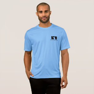 Blaues CCS Logo-zur Schau tragender T - Shirt des