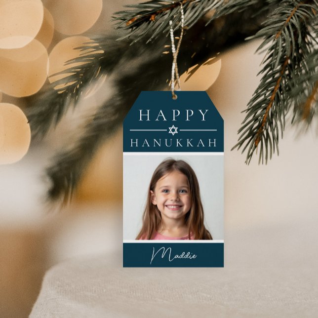 Blaues Chanukka-Geschenk-Anhänger Geschenkanhänger (Von Creator hochgeladen)